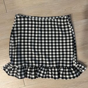 Checkered Mini Skirt